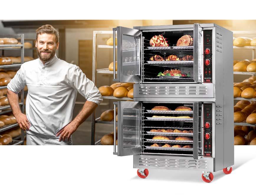 MAJESTIC CONVECTION OVENS GAS & ELECTRIC BUILT IN BENEFITS!