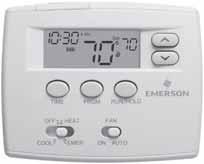 THERMOSTATS BLUE 2 THERMOSTATS 24 VOLT BLUE 2 HEAT PUMP AND SINGLE STAGE THERMOSTATS 2 SQ. IN.