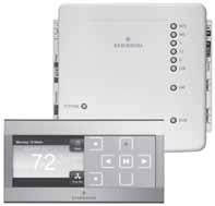 24 VOLT EASY INSTALL THERMOSTAT INSPIRE UNIVERSAL 4-WIRE COLOR THERMOSTAT SYSTEM Systems (Staging, Heat Pump or Heat Pump with Dual Fuel) Using Existing 4 Wires during set up and system testing.