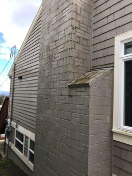 Wood siding shake Paint flaking at the siding, recommend loose