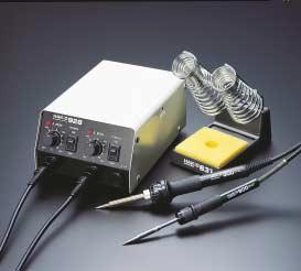 A compact unit - two stations in one. Two separate, independent controls. Accuracy ±1.0 C (±1.8 F) of dial setting. Two soldering irons of different thermal capacities may be used simultaneously.