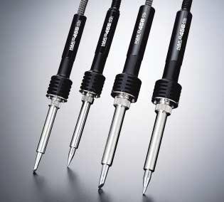 Alloy-coated iron tips ensure long-lasting protection from corrosion. The HAKKO 455 is perfect for soldering tuners, inverters and similar components.