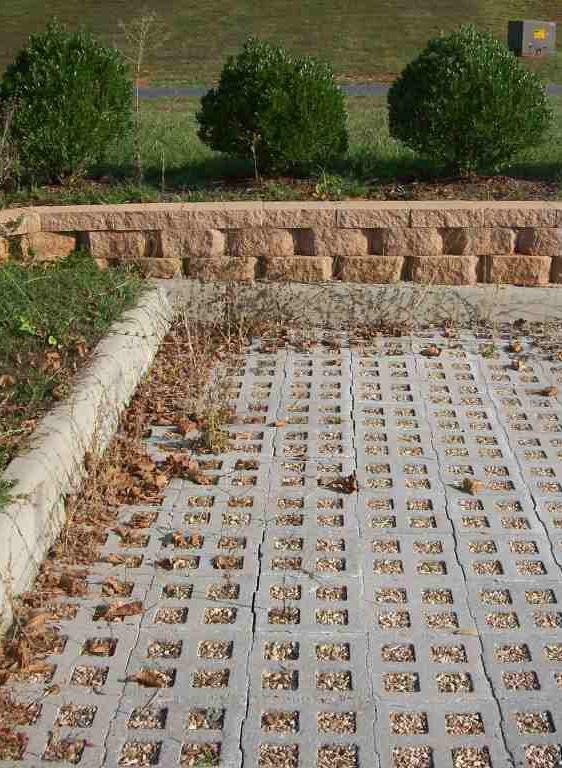 Permeable Pavement Replace any missing or broken pavers, when using a paver system. Grass within the interstices of a grassed modular grid pavement system should be healthy.