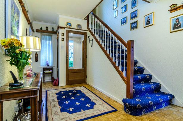 The Property Comprises: TILED COVERED ENTRANCE PORCH: ENCLOSED RECEPTION PORCH: Understair