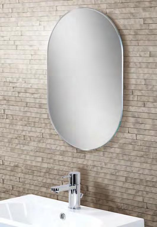 BATHROOM MIRRORS Our sophisticated range of bevelled edge bathroom mirrors come in a selection of shapes and sizes that will compliment and