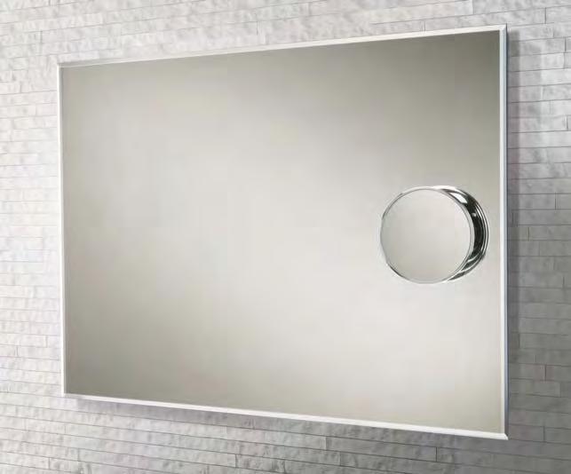 frames the mirror, allowing the edges to catch the light and create interesting visual effects.