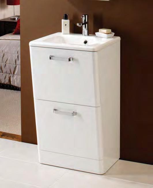 WALL HUNG OR FLOORSTANDING Wall hung or floorstanding unit options to suit your bathroom space and design.