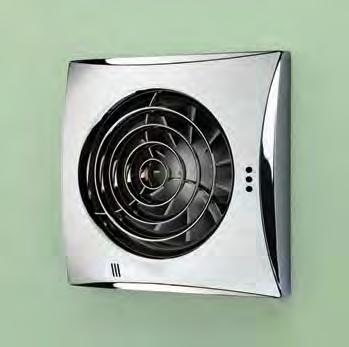 MIRRORS / CABINETS / FURNITURE / VENTILATION / LIGHTING HUSH WALL MOUNTED FANS 97 EXTRACTION RATE: 97m 3 /hr ULTRA QUIET NOISE