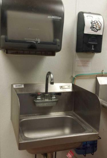 device (A.S.S.E. 1012 or A.S.S.E. 1024). Hot water is required for handwashing at 100 F and dishwashing at 110 F.
