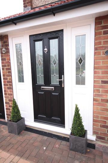 You will find it difficult to distinguish a composite door from a traditional timber door