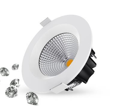 Energy efficient high power recessed COB downlight with anti-glare deep reflector High lumen output Citizen COB chip adopted for long lifetime Quality proven BTON LED driver dimmable on Trailing