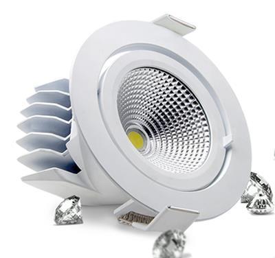 Energy efficient high power recessed COB downlight with 45 adjustable head High lumen output CREE COB chip adopted for long lifetime Quality proven BTON LED driver dimmable on Trailing Edge,