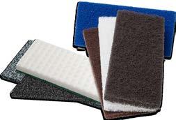 86ETC DARK GREEN 6 x 9 x 3/8 This pad is for heavy-duty cleaning jobs. The fibers are arranged in a thick open weave to hold residue.
