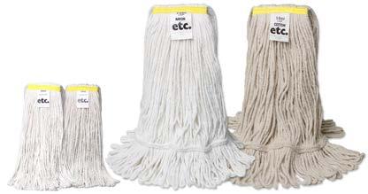 12 ANTI-MICROBIAL WET MOPS PREMIUM WET MOPS BLENDED YARN Anti-microbial No Break-in Period Quickly Absorbs Liquids It s Launderable with Minimal Shrinkage Less