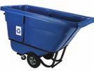 Polyethylene Trucks Polyethylene Dump Trucks Manœuvrable and easy to load and dump Speeds the handling of waste, scrap, shavings, or any other bulk materials that require efficient disposal Standard