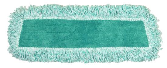 cleaning tasks, with lengths up to 18' Standard Microfiber Dust Mop with Fringe High-pile 100% microfiber collects and holds dust and dirt mechanically and electrostatically for superior dusting