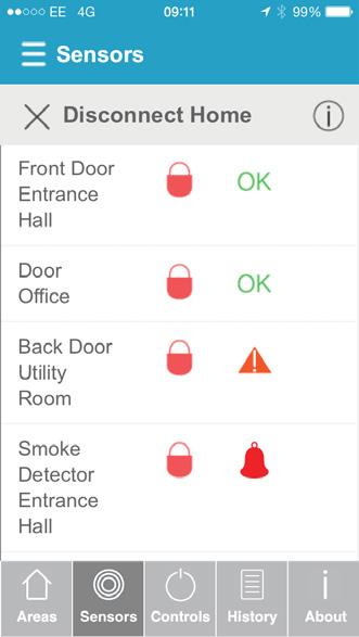Notifications In your HomeControl+ App Notifications can be viewed in your HomeControl+ App by touching the