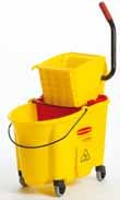 19 CLEANING SOLUTIONS WaveBrake Mopping System The WaveBrake mop bucket and wringer system reduces splashing, which means a safer environment, cleaner floors, and improved productivity.