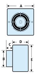 Standard model for remote switching (Light switch etc) Centrifugal Fan. as above but supplied with pullcord switch Centrifugal Fan.