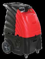 The powerful vacuum motors recover the spent solutions and soils. Waist-high controls on 6- and 12-Gallon Carpet Extractors prevent bending and stooping to operate the machine.