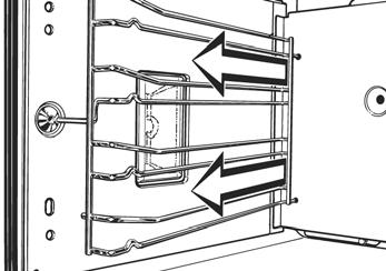 Figure 5-6: Runner Release (H 478x) 3. Remove the runners by pulling them out of the rear of the oven (Figure 5-7).