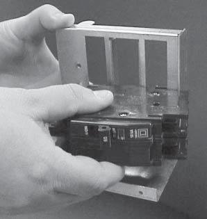 Figure 3. Line Cover Figure 5. Installation of Circuit Breakers is required by code in order to protect installers from the line/supply wiring. The line cover should be installed as shown in Figure 4.