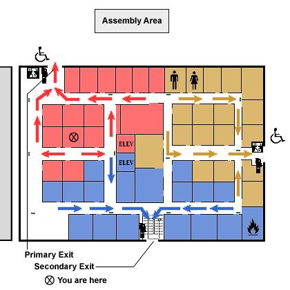 Evacuation Floor Plan WAC 388-76-10885 Elements of emergency evacuation floor plan.