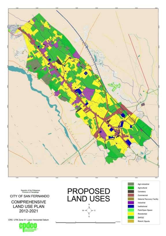 Proposed General Land Uses The proposed land uses up to the year 2021 for the City of San Fernando is envisioned to achieve the land use objectives and directly supports the City s long term