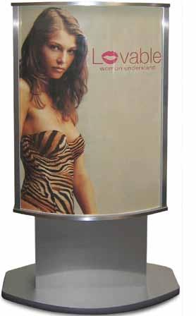 30 x 40 Poster Stands PS3 Poster Stand Brushed Aluminium,
