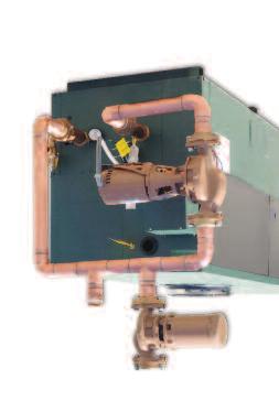 Raypak s Cold Water Start protection system is only used with closed-loop heating systems and utilizes a proportional three-way valve to bypass water from the boiler outlet to the inlet during