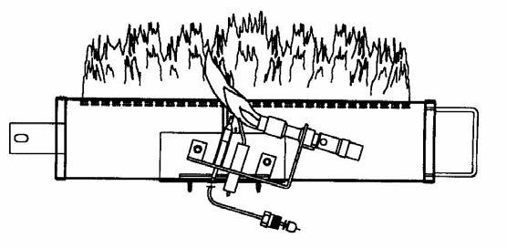 CHECK BURNER PILOT FLAME Normal illustrates a correct burner flame pattern.
