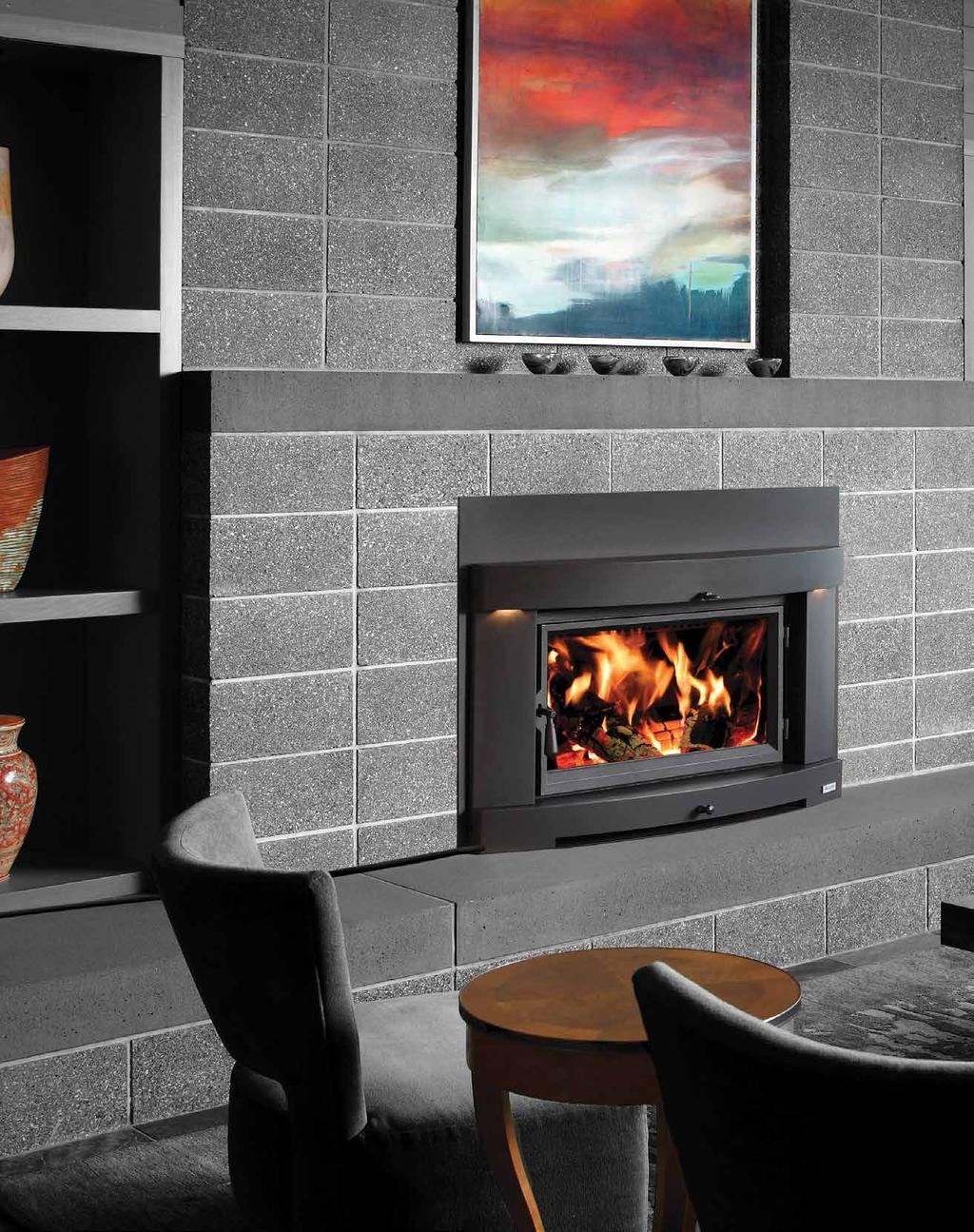 Face Options Flush Wood Large Metropolitan Face Universal Face Shadowbox Face Black & Bronze The Flush Wood Large Hybrid-Fyre fireplace insert features the exclusive clean burning Hybrid-Fyre