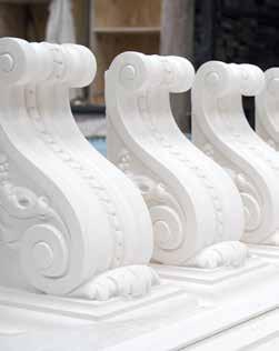 centres and roses. Our quality is defined by the sharp finishes achieved and our on-site craftsmanship at edge details and mitres.