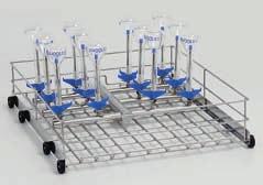 Example of test tubes (max ø mm/0.98 ) fully dedicated solution. for LAB 80 model empty rack code max Ø mm/in. nr. of injection positions Upper level Lower level notes CE / 0.