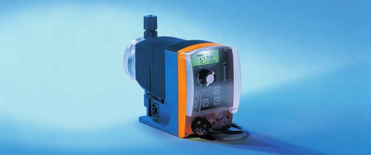 Solenoid diaphragm dosing pump Beta Capacity range 0.74-32 l/h, 16-2 bar.