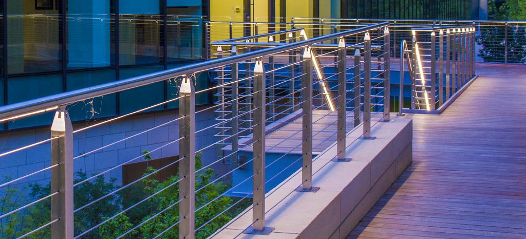 LED is a GREEN and sustainable alternative to conventional lighting methods and can be custom engineered for any railing system length.