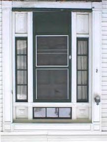 5. If an existing door or door surround is deteriorated or damaged beyond repair, the new door and/or surround should match the original in configuration and material.
