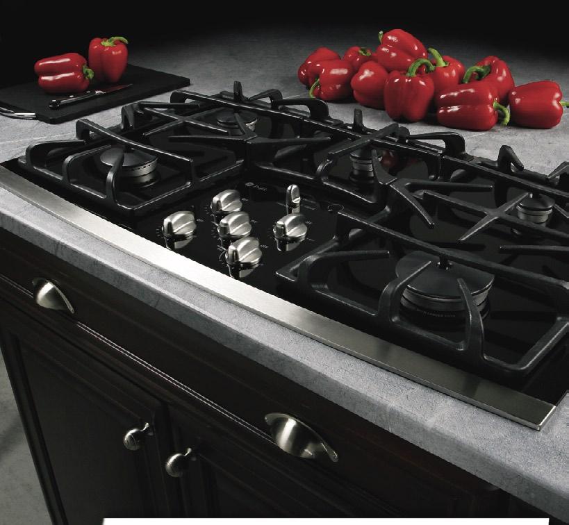 GE Profile gas cooktops Stacked with extraordinary extras. GE Profile gas cooktops elevate style and performance to professional proportions.