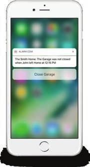 Check to see if your garage door is closed no matter where you are Open or close the garage door remotely