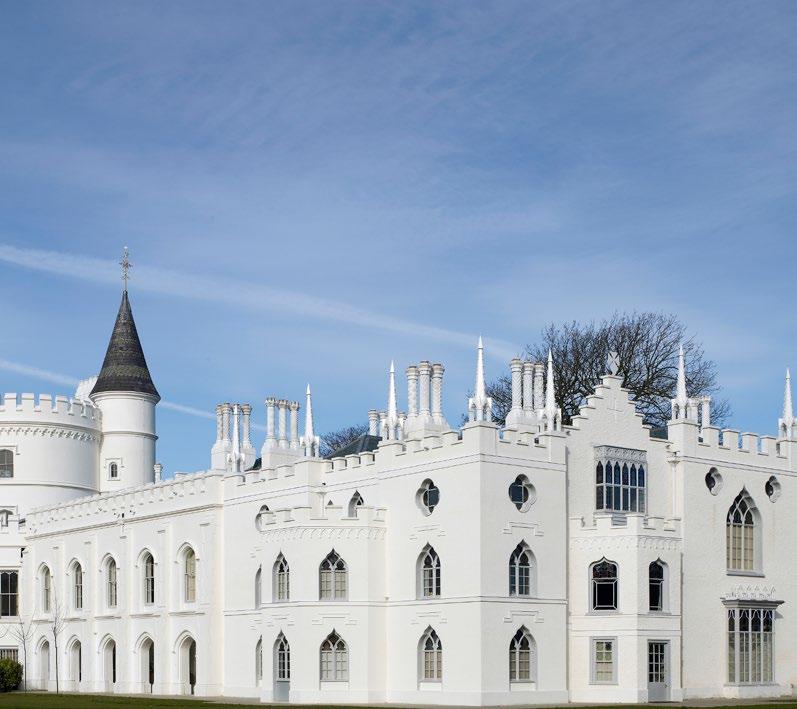 STRAWBERRY HILL HOUSE & GARDEN Strawberry Hill was created as a gothic villa by Horace Walpole, the son of Britain s first Prime Minister, Sir Robert Walpole.