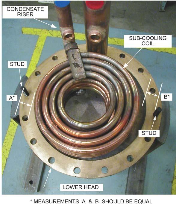 HE-110 Figure 17: Sub-Cooling Coil Alignment Figure 18: Assembly of Coil to Steam Riser or Condensate Return