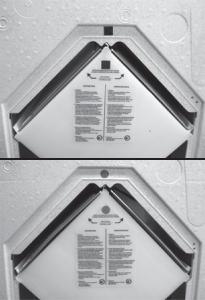 3. Maintenance (cont d) 3.1 Semi-Annual Maintenance (cont d) 3. Slide out both filters from the unit (1 in the illustration beside). 4. Slide out the core from the unit (2 in the illustration beside).