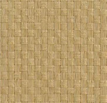 BASKET WEAVE Half inch strips of organic fiber are firmly interwoven to form a basket weave wallcovering.