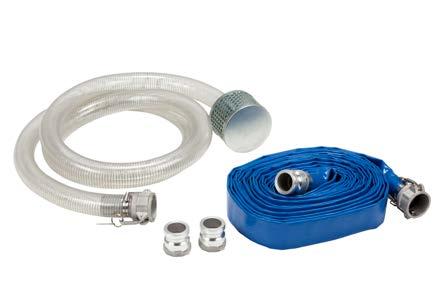 GAS ENGINE DRIVE Our hose kits are designed to work with engine driven water pumps and include all of the attachments