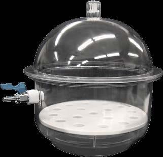 to be used in various experiments under non vacuum conditions Convenient 3-Way stopcock provide easy vacuum release during operating Lock holds the bottom and top lid together under non vacuum