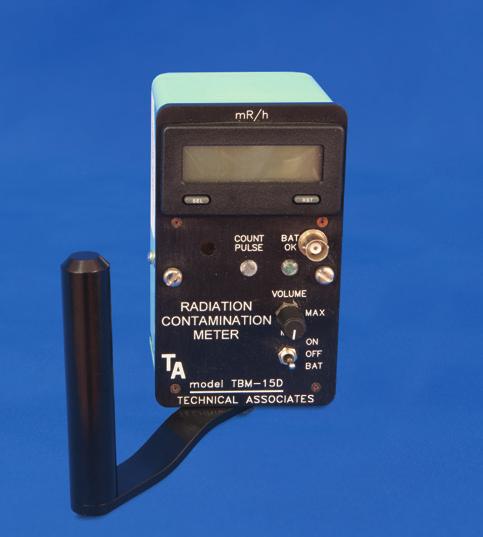 RADIATION DETECTION AND MONITORS 111 DIGITAL FRISKER Small Digital Ratemeter with separable 2 diameter pancake probe. Reads out in mr/hr (Optional msv/h or cpm/cps.