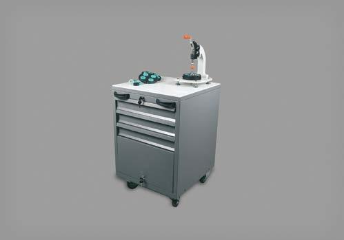 The cleaning and the drying steps can be programmed separately for each grinding/polishing station.