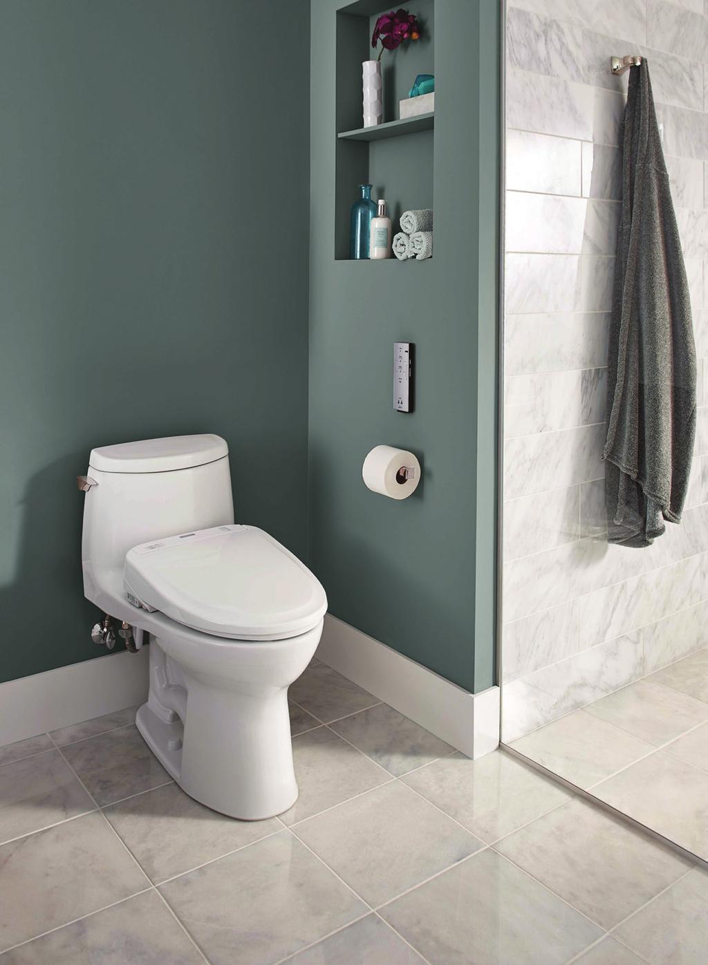 THE NEW STANDARD OF CLEAN. Enjoy the satisfaction of warm water cleansing with the Washlet Connect+.