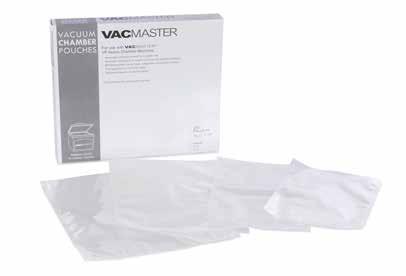 VACMASTER Pouches For the best results, use our VACMASTER Pouches with your BS116. The VACMASTER Pouches are constructed of a heavy-duty poly/nylon combination.