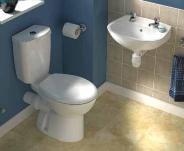 160440 Basin Package deal 223115 Toilet Pan with Push Button Cistern and Toilet Seat 223116 Basin